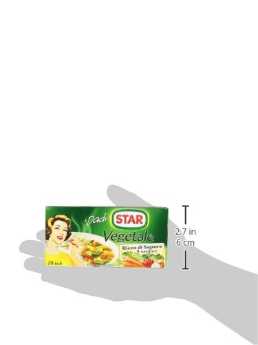 Star: "Il Mio Dado Vegetale" Bouillon Cubes, Vegetable Taste * Pack of 20, 10g Each *