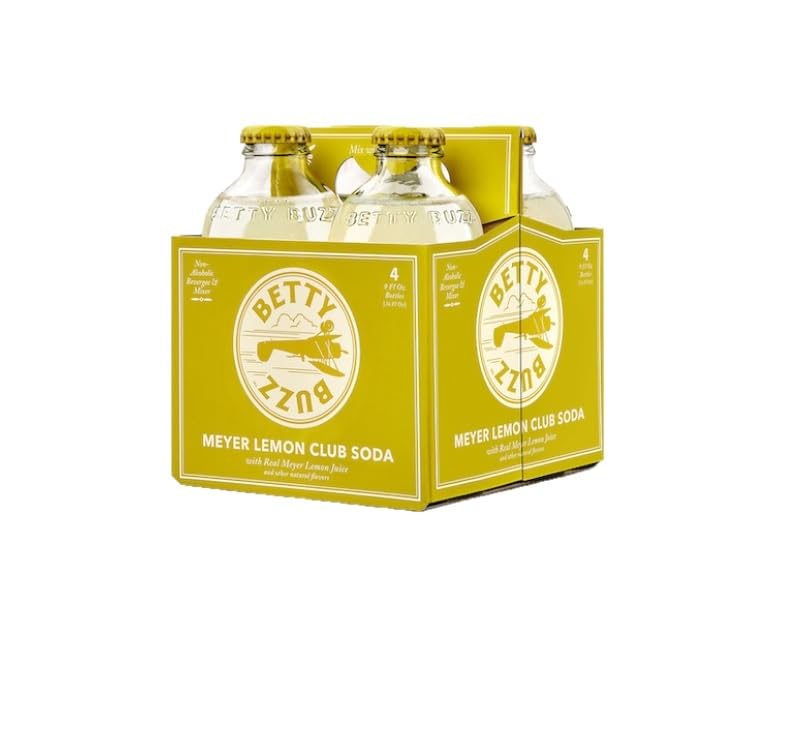 Betty Buzz Meyer Lemon Club Soda 4pk, 9 FZ