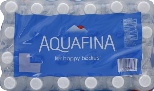 Aquafina Water, Purified, 16.9 Fl Oz (Pack of 24)