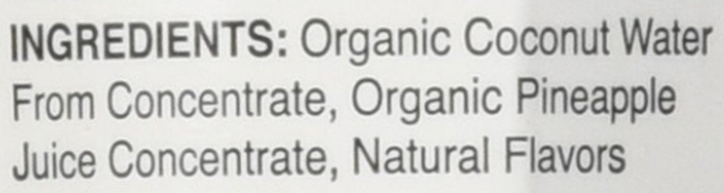 COCO LIBRE COCONUT WATER PNAPPL ORG 33.8OZ