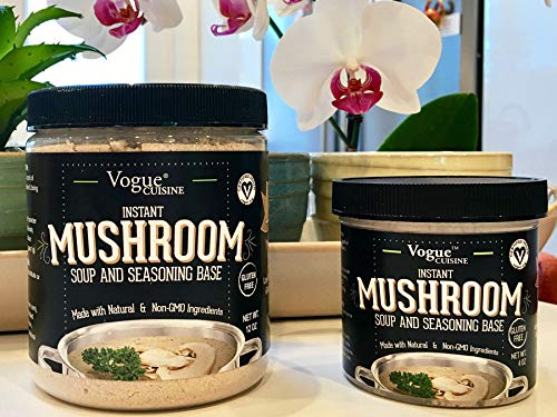Vogue Cuisine Mushroom Soup & Seasoning Base - Low Sodium & Gluten Free (12 oz)