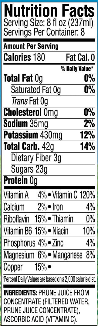 Langers Juice, Plus, Prune, 64 Fl Oz (Pack of 8)