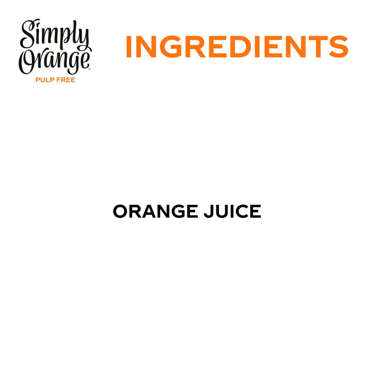 Simply Orange Pulp Free Orange Juice Bottle, 46 fl oz