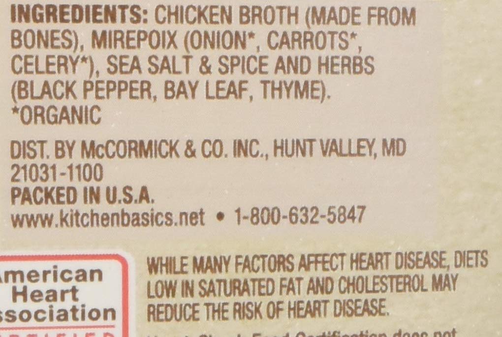 Kitchen Basics Original Chicken Bone Broth (Keto Friendly), 32 fl oz (Pack of 4)