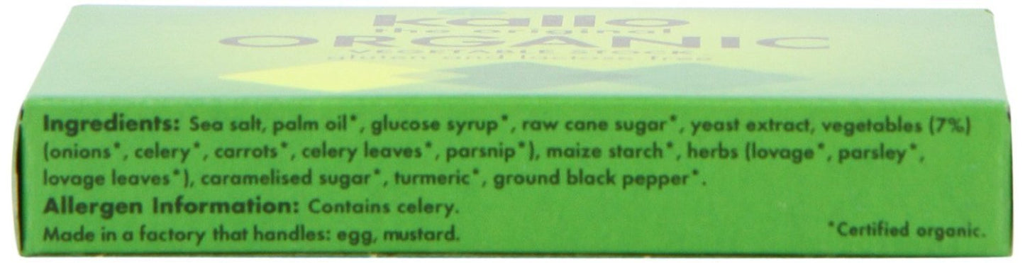 Kallo Organic Vegetable Stock Cubes 66G