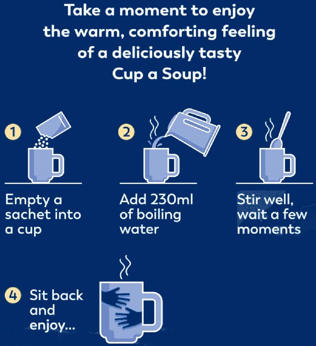 Batchelor's Tomato & Vegetable Cup a Soup with Croutons 4's 104g (3 Pack)