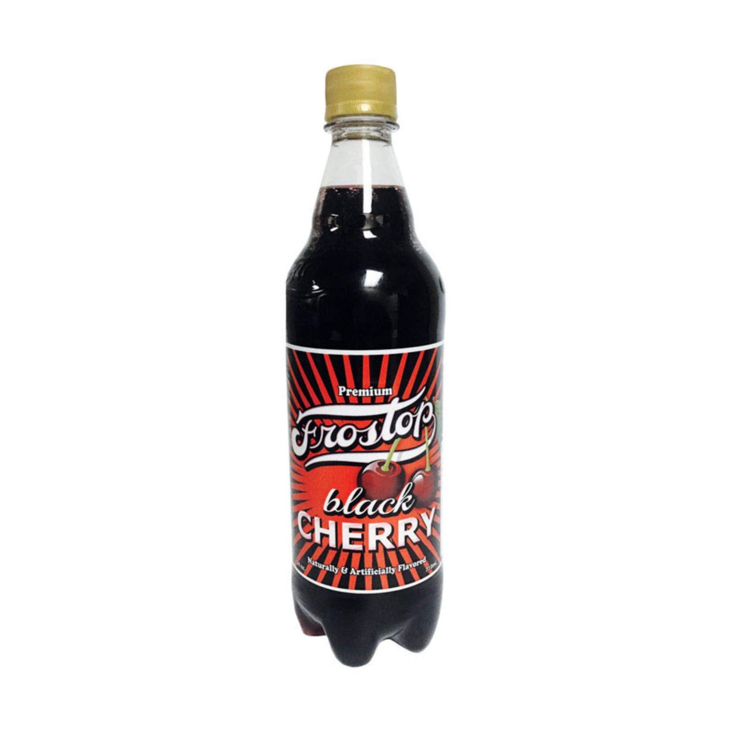 Frostop 9469545 24 oz Cherry Soda Bottle44; Black - Pack of 24