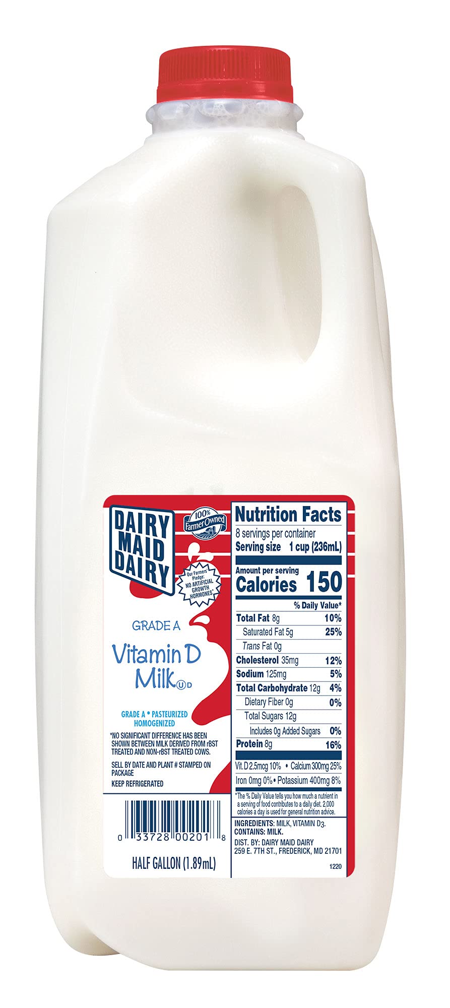 Dairy Maid Dairy Whole Milk, 64 Fl Oz