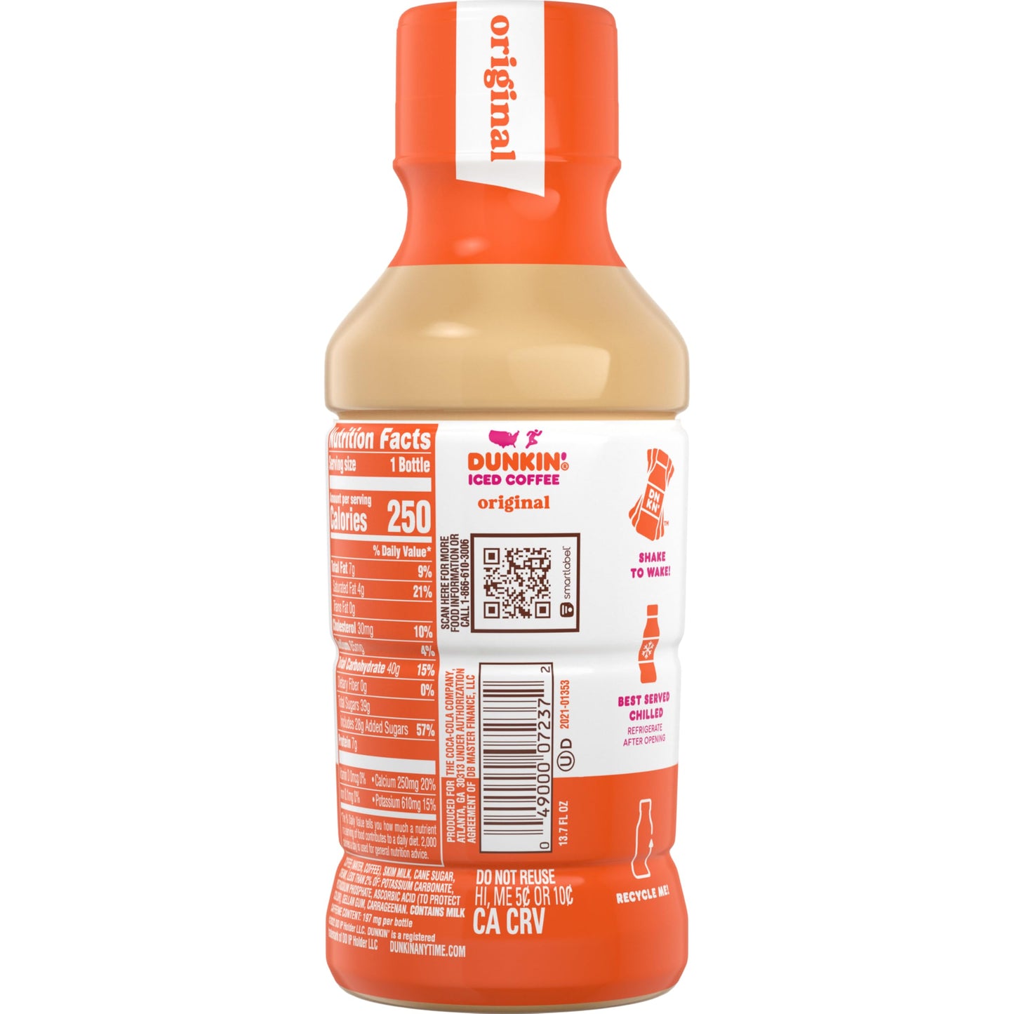 Dunkin' Donuts Original Iced Coffee, 13.7 fl oz