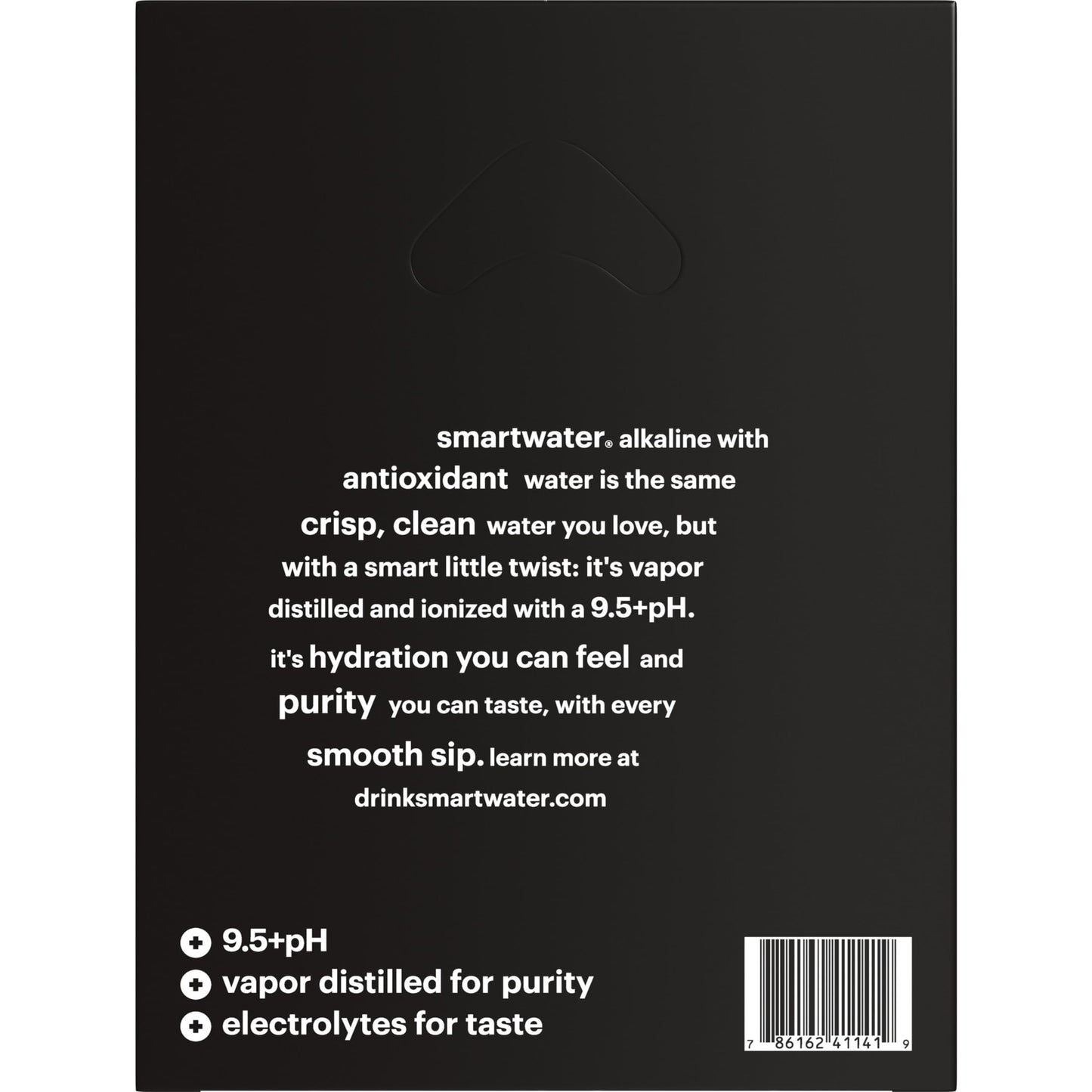 1 Liter Smartwater Alkaline With Antioxidant 12pk Corrugate