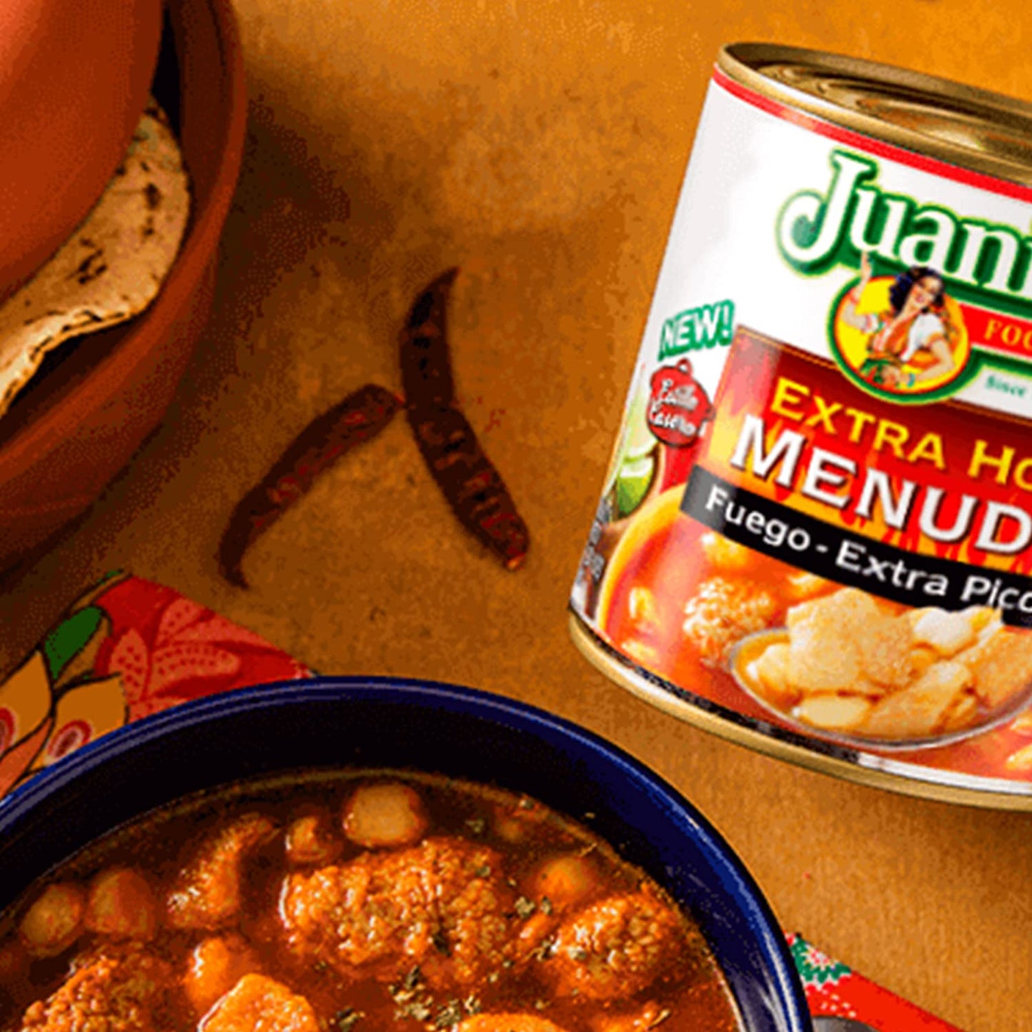 Juanita's Extra Hot Menudo, 25 oz