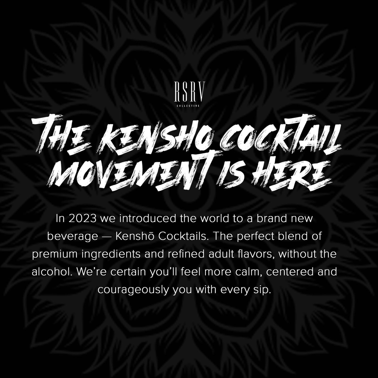 RSRV Kenshō Cocktails – Premium Non Alcoholic Drinks for Adults – Ready-to-Drink Craft Mocktails with Natural Ingredients – 60 Calories, Vegan – Rosata (Sweet & Sour Cherry & Ginger, 12oz, Pack of 12)