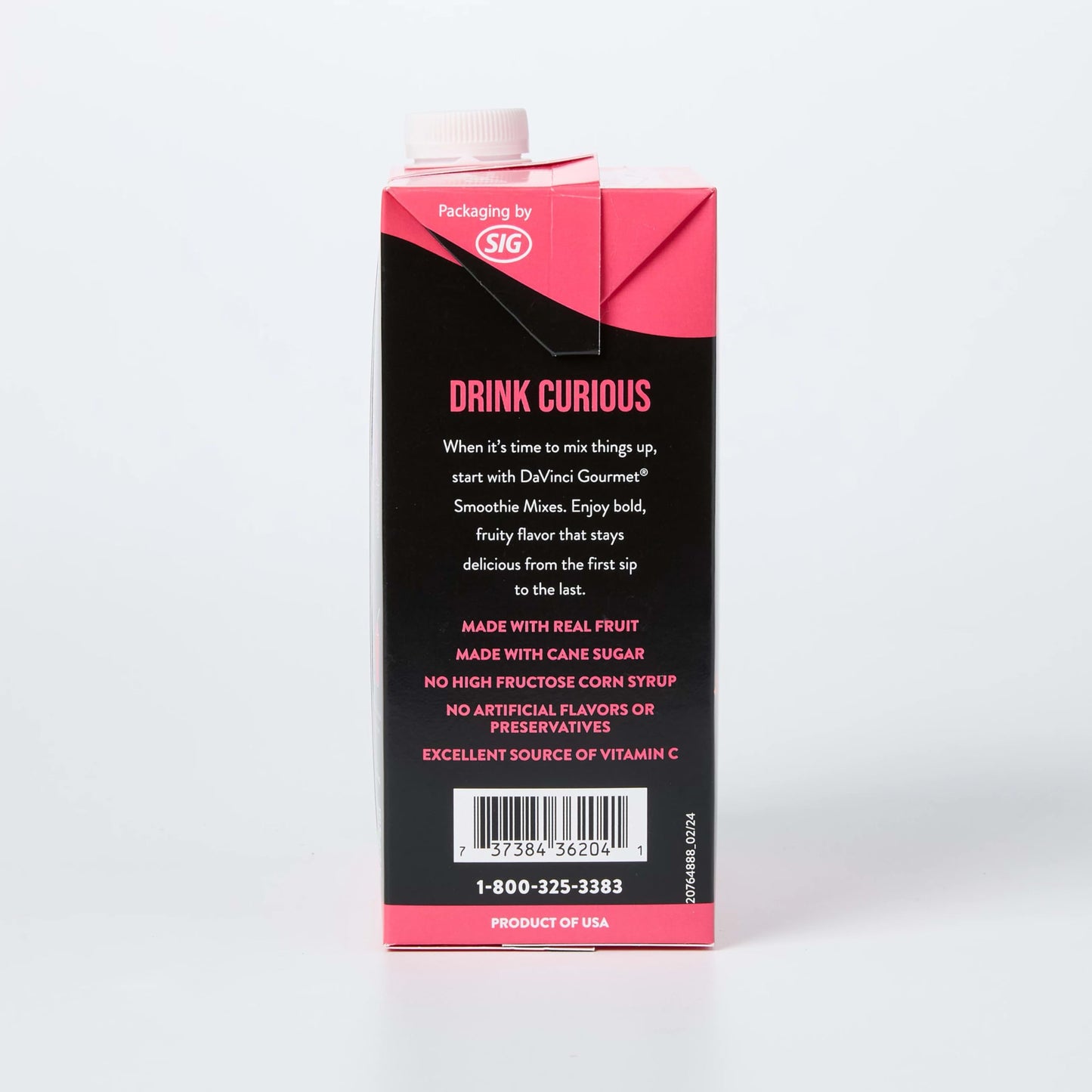 DaVinci Gourmet Strawberry Banana Smoothie, 48 Fluid Ounces (Pack of 1)