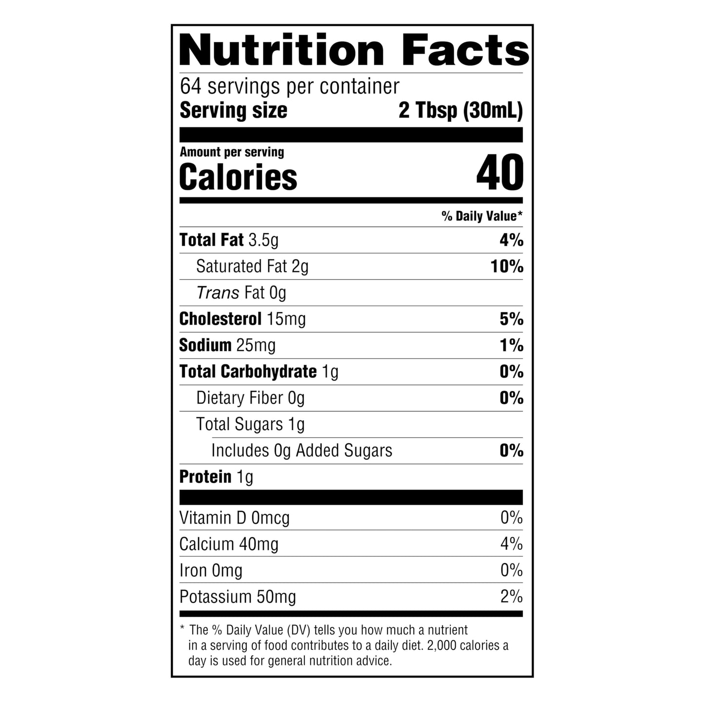 Amazon Grocery, Half & Half, Ultra Pasteurized, 64 Fl Oz