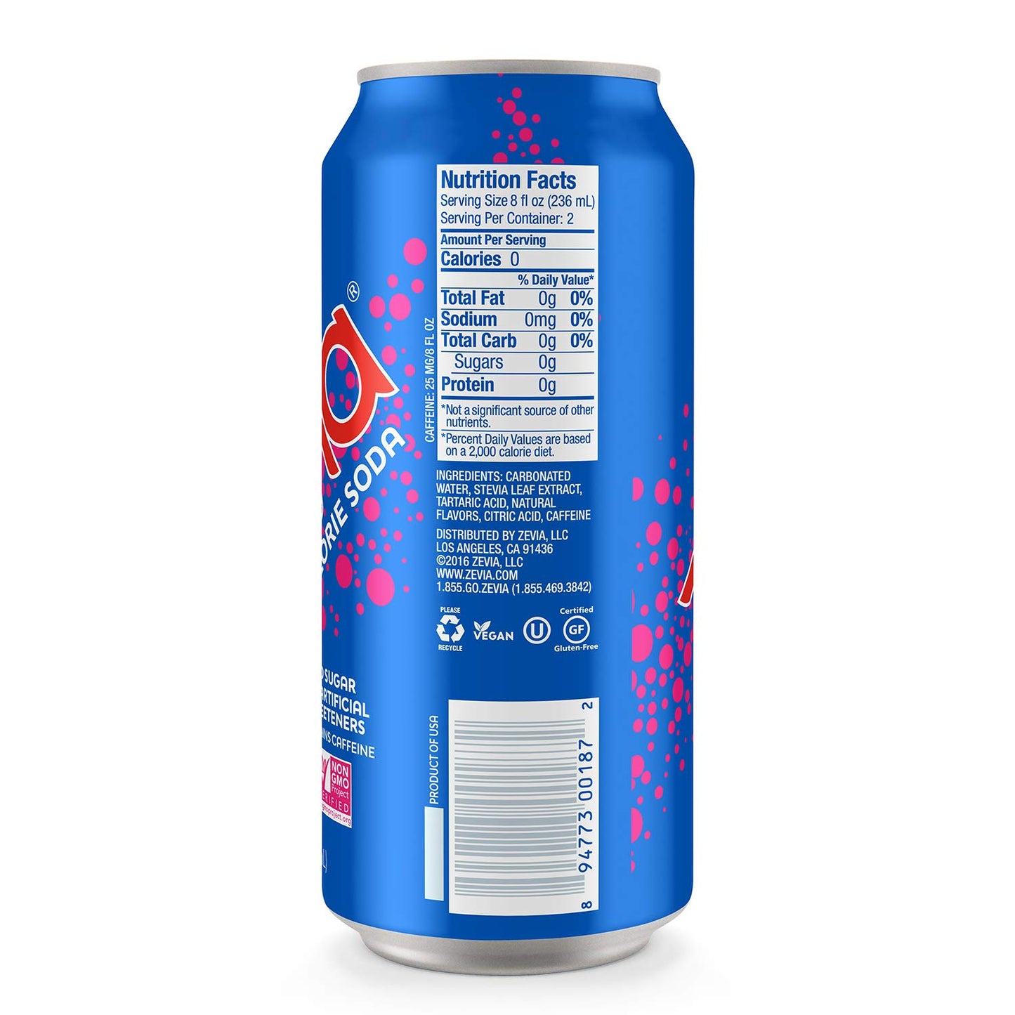 Zevia Zero Calorie Sodas Variety Pack, Dr Zevia (24 Cans) and Cherry Cola (Pack of 12 Cans)