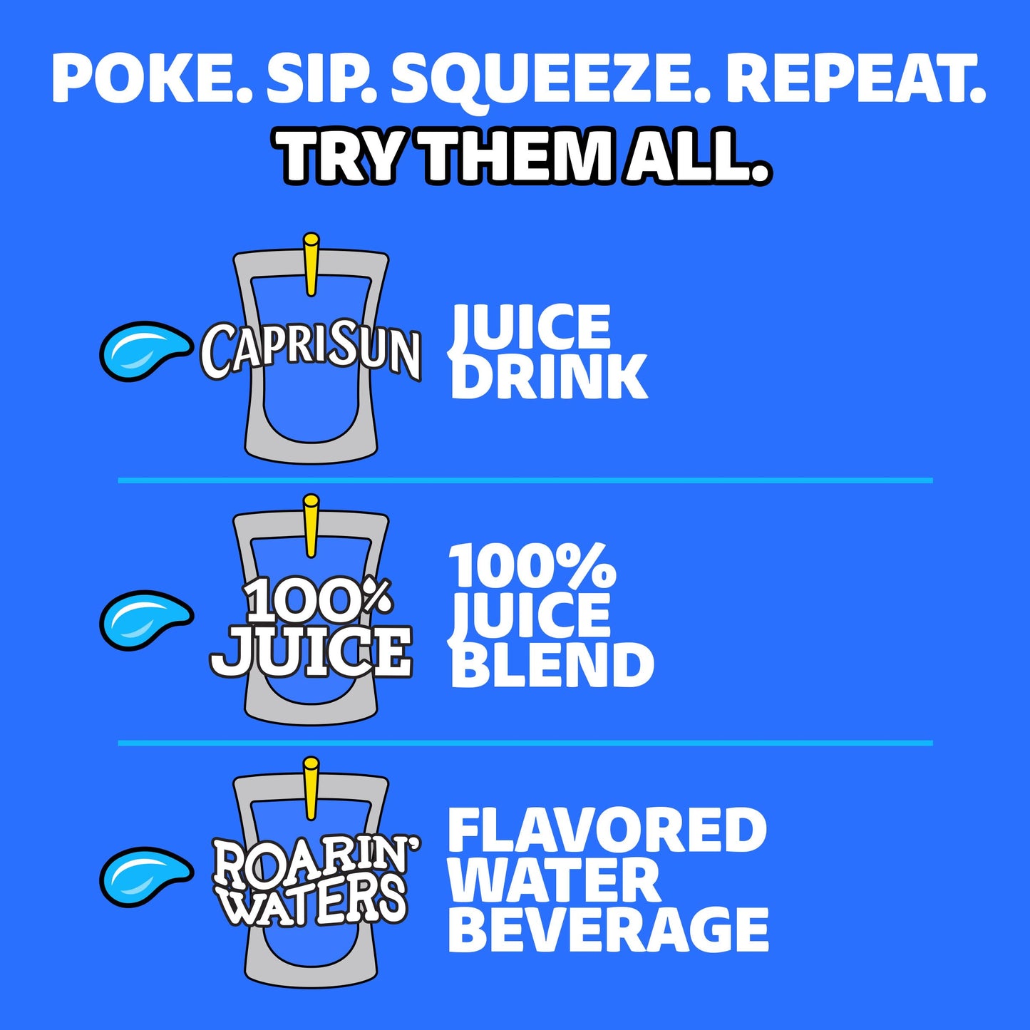 Capri Sun Wild Cherry Flavored with other natural flavor Juice Drink Blend, 10 ct Box, 6 fl oz Pouches