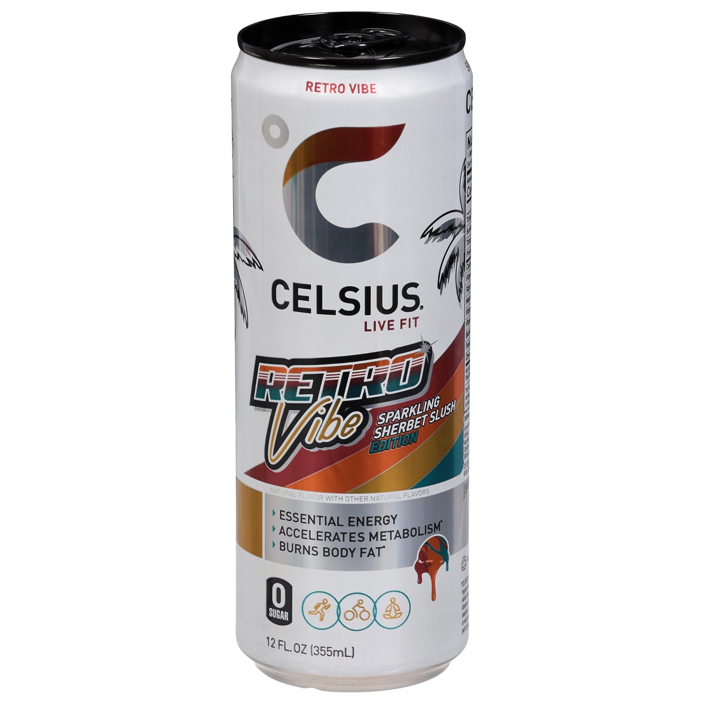 Celsius 12oz SS - Retro Vibe