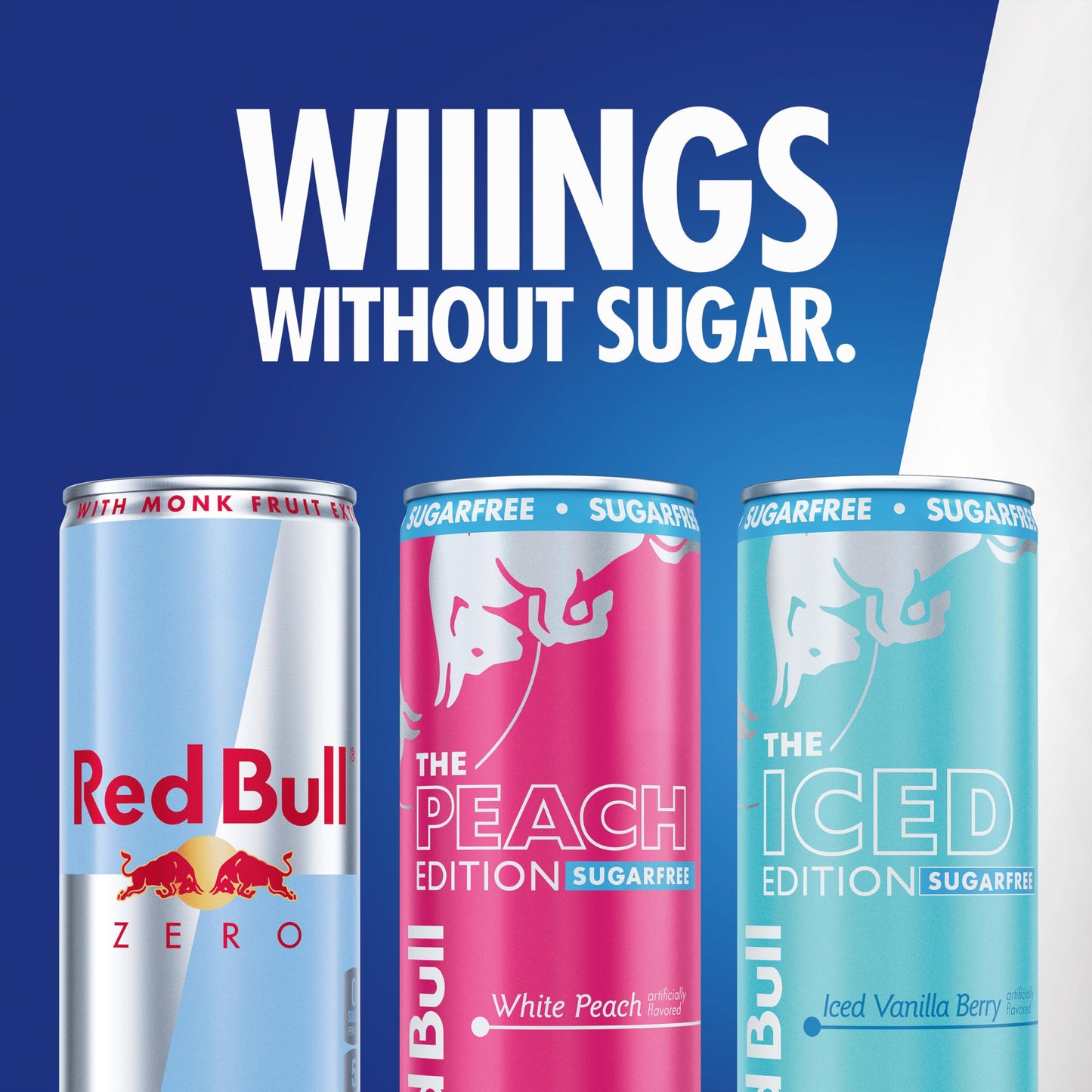 Red Bull Energy Drink SugarFree Variety Pack, Zero, Peach, Iced Vanilla Berry, with 80mg Caffeine, Taurine & B Vitamins, 8.4 fl. oz, Pack of 12 Can