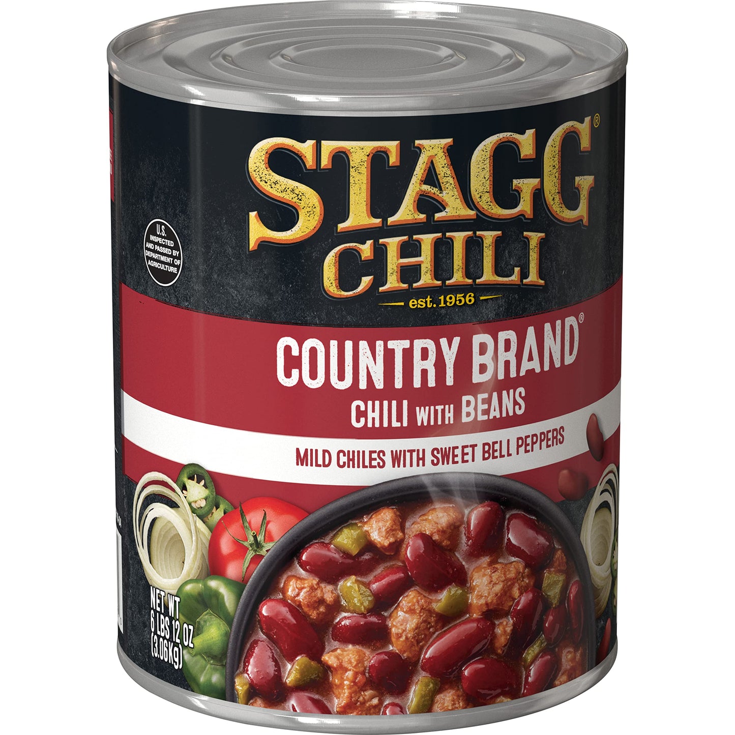 Stagg Country Chili with Beans, 108 Ounce