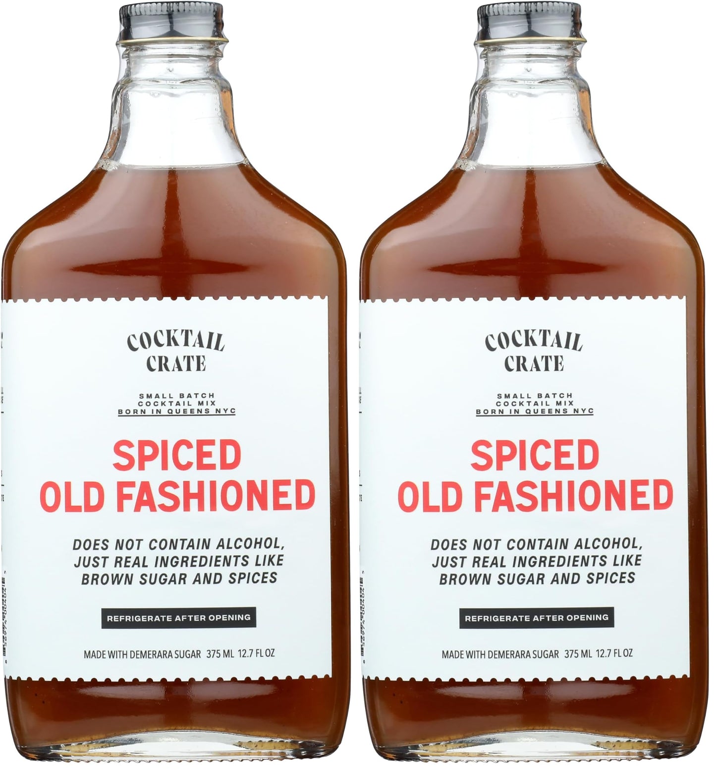 Cocktail Crate Mixer Spiced Old Fashioned, 375 ml (Pack of 2)