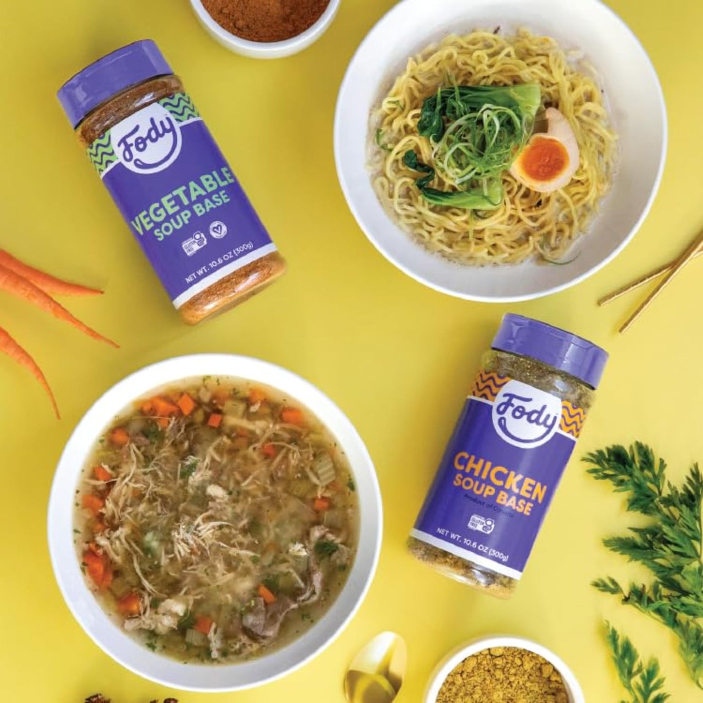 Fody Foods Vegetable Soup Base & Seasoning, 10.6 Oz, Ready to Use, Garlic and Onion Free, Low FODMAP Certified, Gut & IBS Friendly, Vegan, Non-GMO, Gluten Free