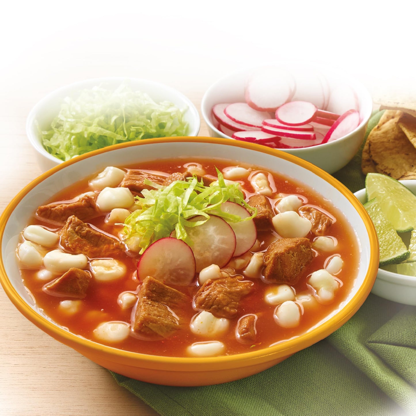 Chata Mexican Pozole Soup with Pork and Hominy Corn, Ready to Heat & Serve, 25 oz (Pack of 3)