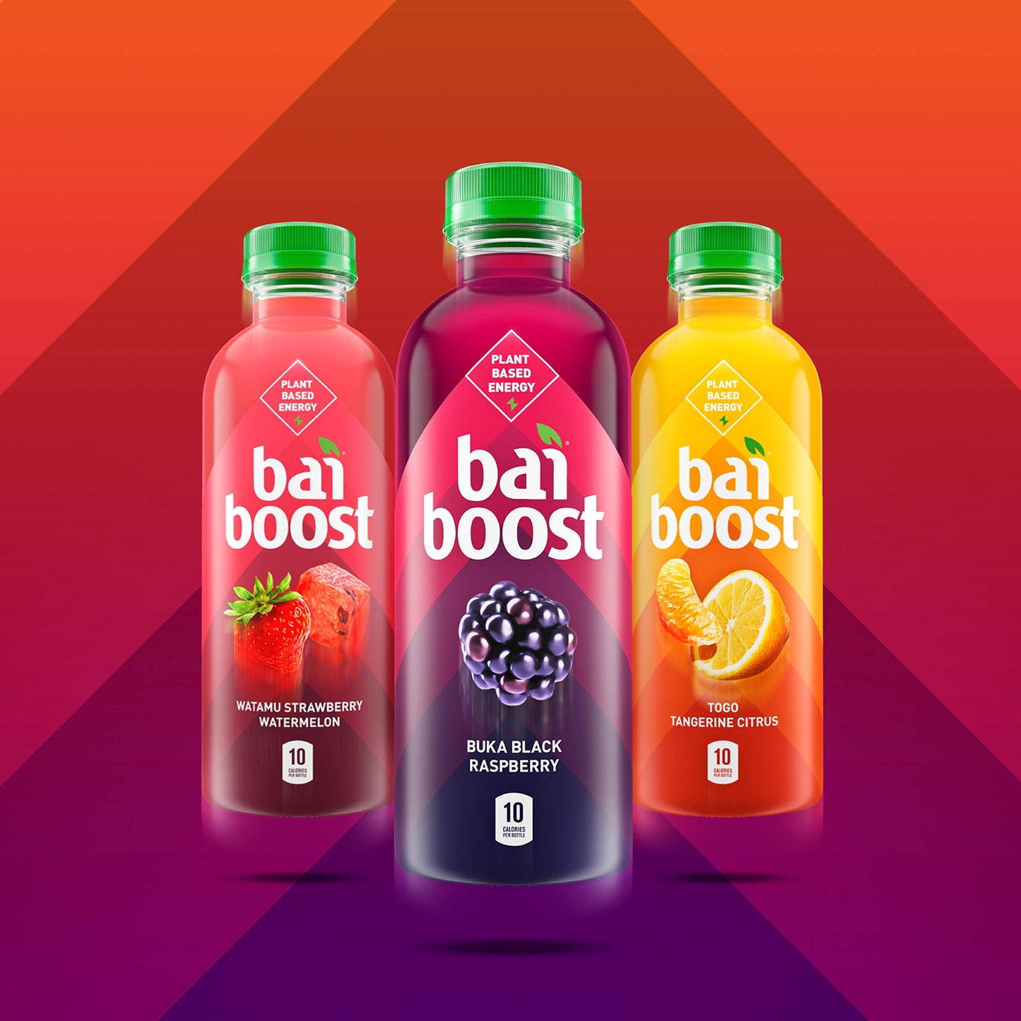Bai Boost Watamu Strawberry Watermelon, Antioxidant Infused Beverage, 18 fl oz bottle (Pack of 12)