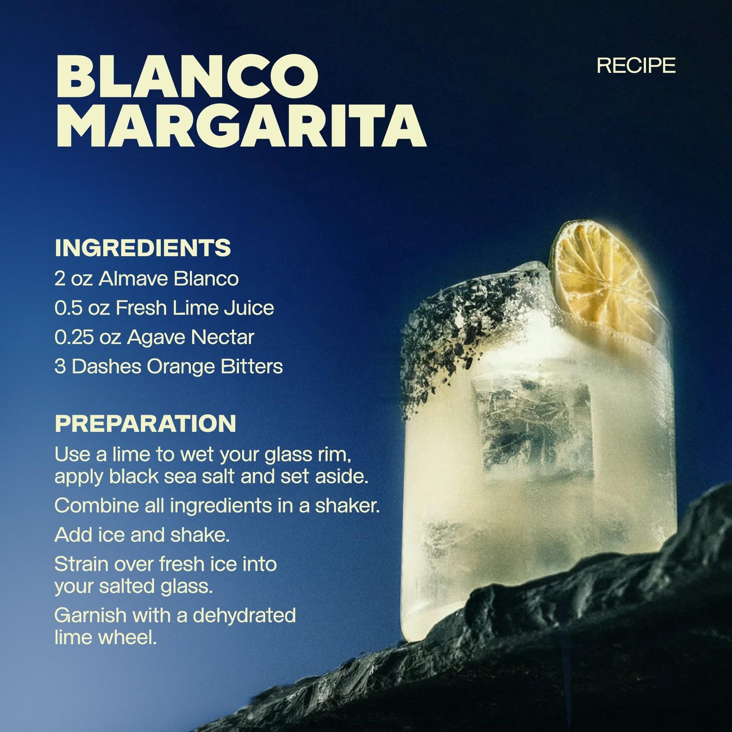 Almave Blanco Non-Alcoholic Blue Agave Spirit – The First Premium Tequila Alternative Made with Blue Agave – Handcrafted in Jalisco, Mexico