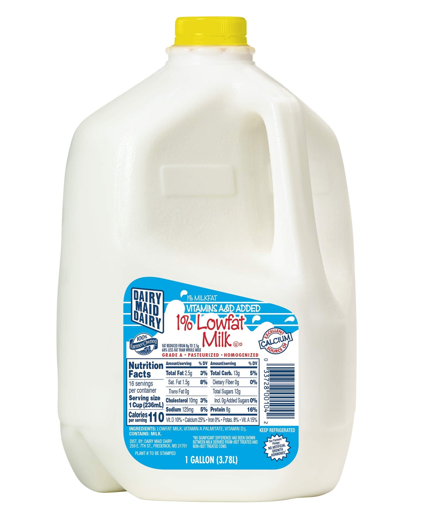 Dairy Maid Dairy 1% Milk, 128 Fl Oz