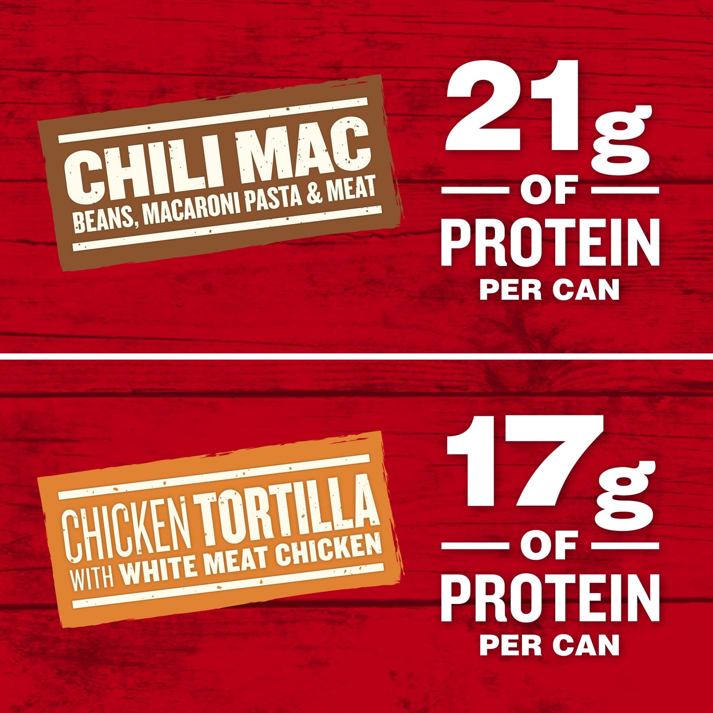 Campbell's Chunky Soups 4 pack bundle: (2) Chunky Chili Mac Soup 18.8 oz Cans, (2) Chunky Chicken Tortilla Soup 18.6 oz