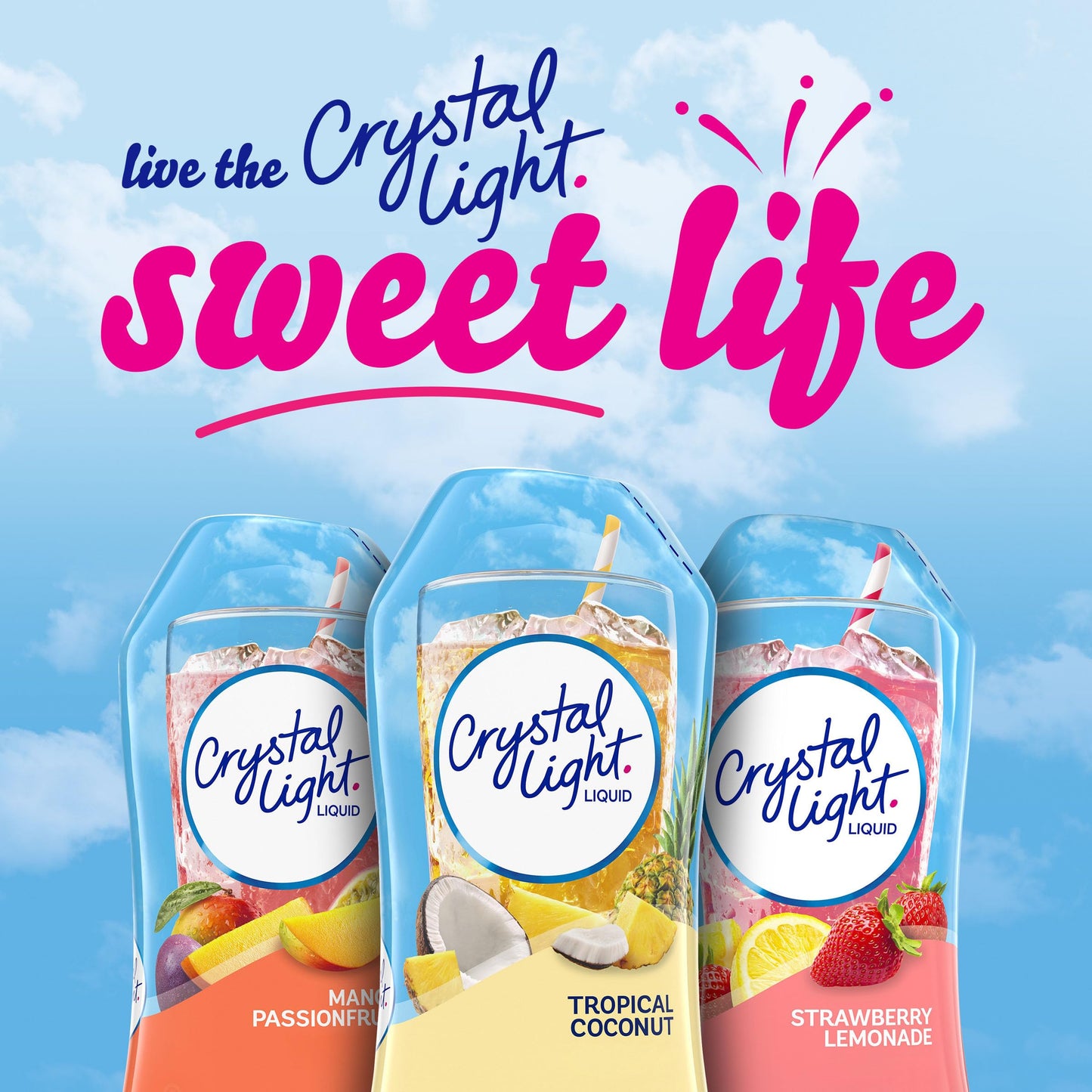Crystal Light Liquid Tropical Coconut Naturally Flavored Drink Mix, 1.62 fl oz Bottle