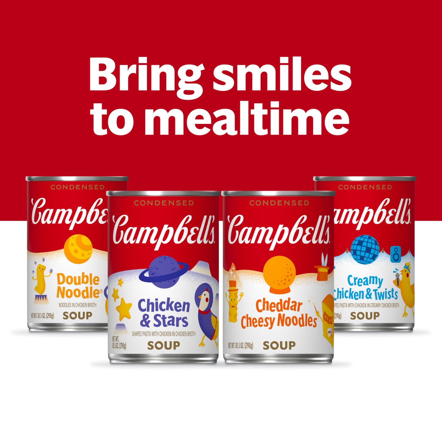 Campbell’s Condensed Kids Chicken and Stars Soup, 10.5 oz Can (4 Pack)