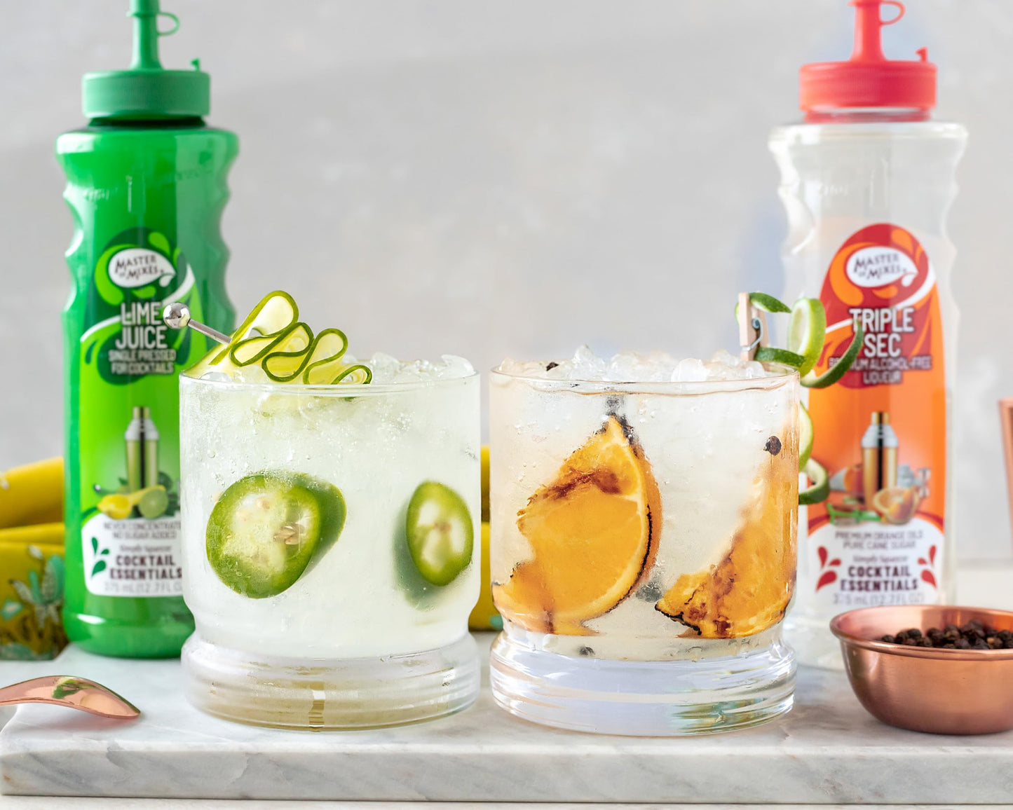 Master of Mixes Cocktail Essentials Triple Sec, 375 ML Bottle (12.7 Fl Oz), Individually Boxed