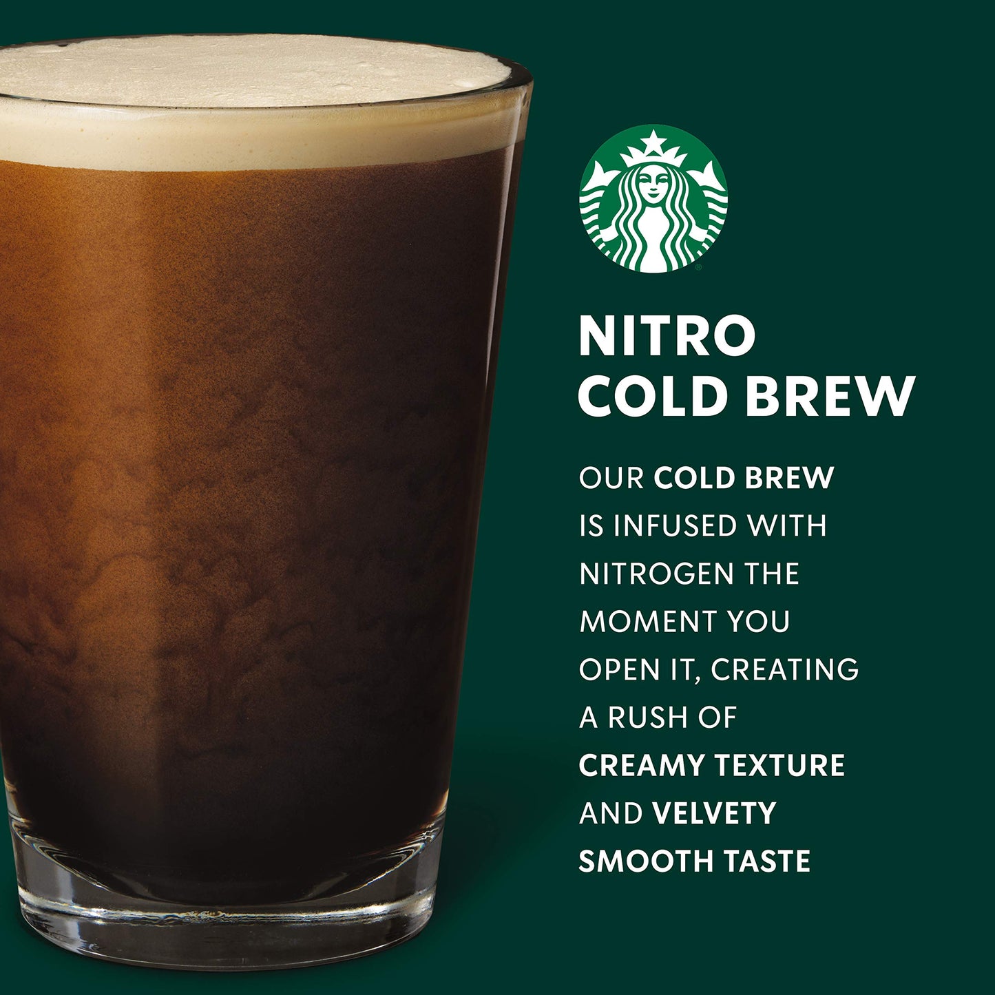 Starbucks Nitro Cold Brew, Vanilla Sweet Cream 9.6 fl oz Can (8 Pack)