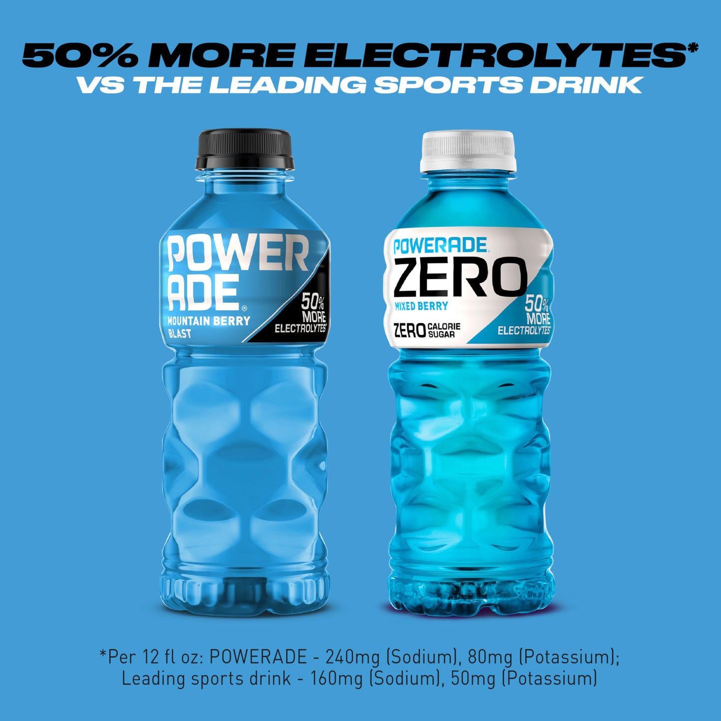 POWERADE ZERO Mixed Berry, 20 fl oz, 8 Pack