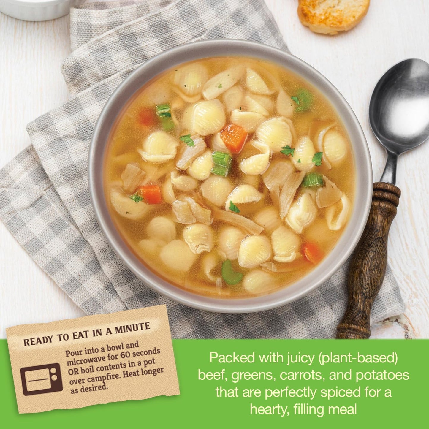 unMEAT Hearty Chick’n Noodle Plant-Based Soup, 15oz Can – Non-GMO, Vegan, High Protein, Ready to Eat, Comfort Food, 100% Plant-Based Healthy Soup (Pack of 12)