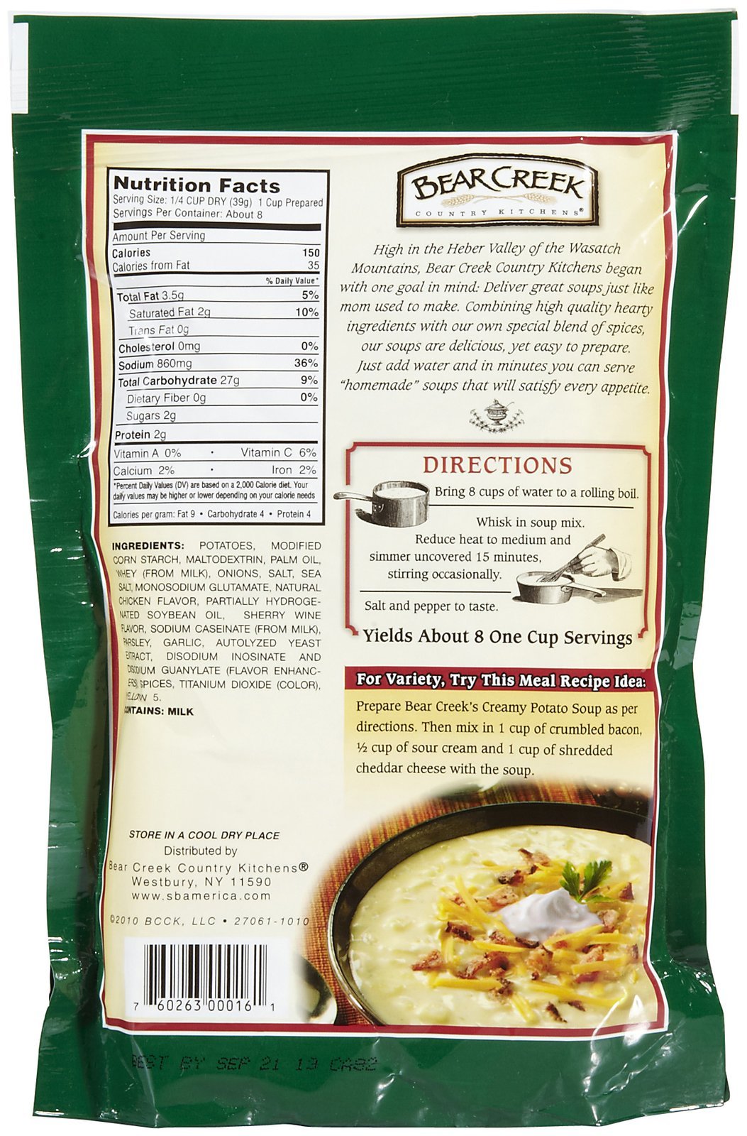 Bear Creek Creamy Potato Soup Mix - 11 oz