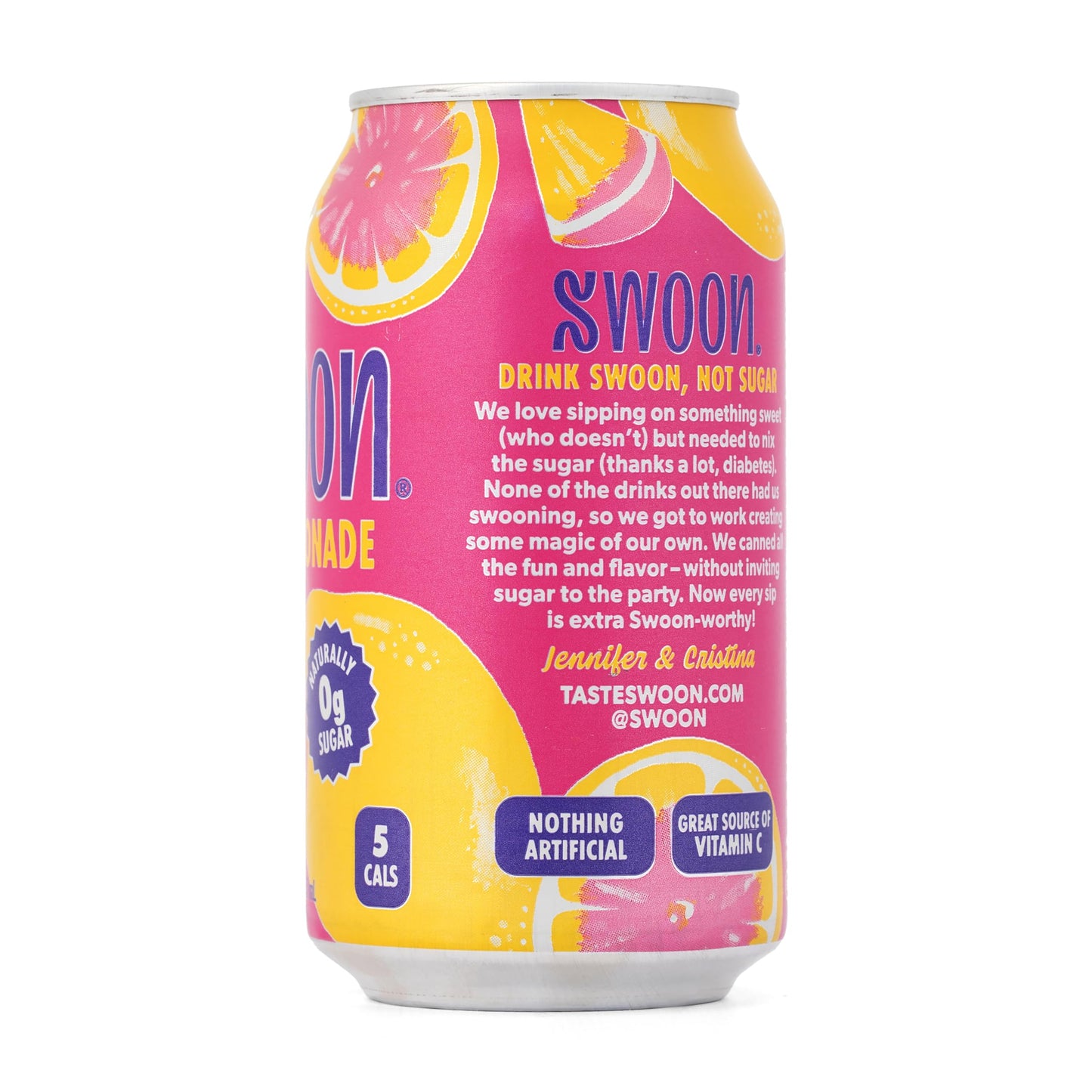 Swoon, Lemonade Pink Zero Sugar, 12 Fl Oz