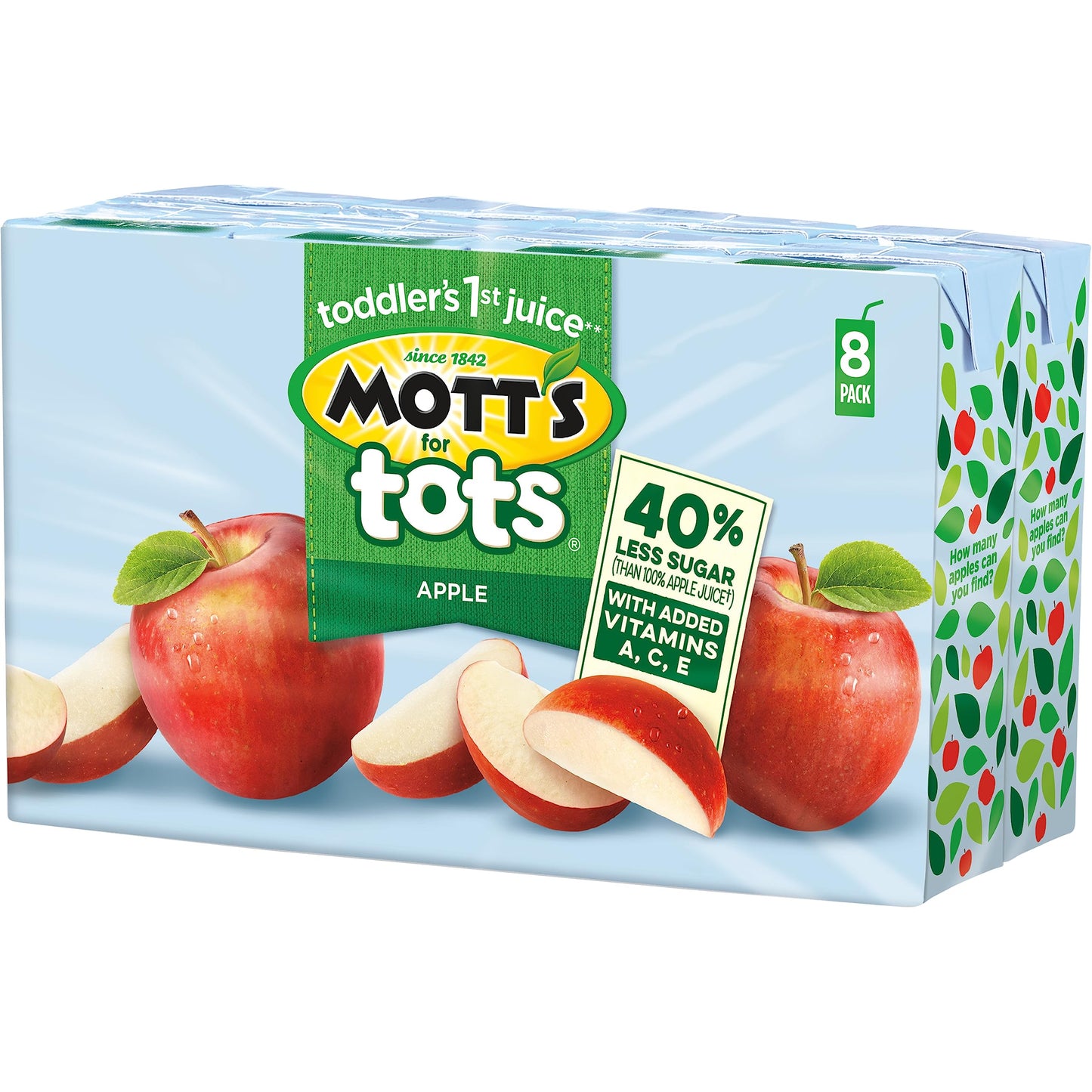 Mott's for Tots Apple, 6.75 fl oz boxes, 8 pack