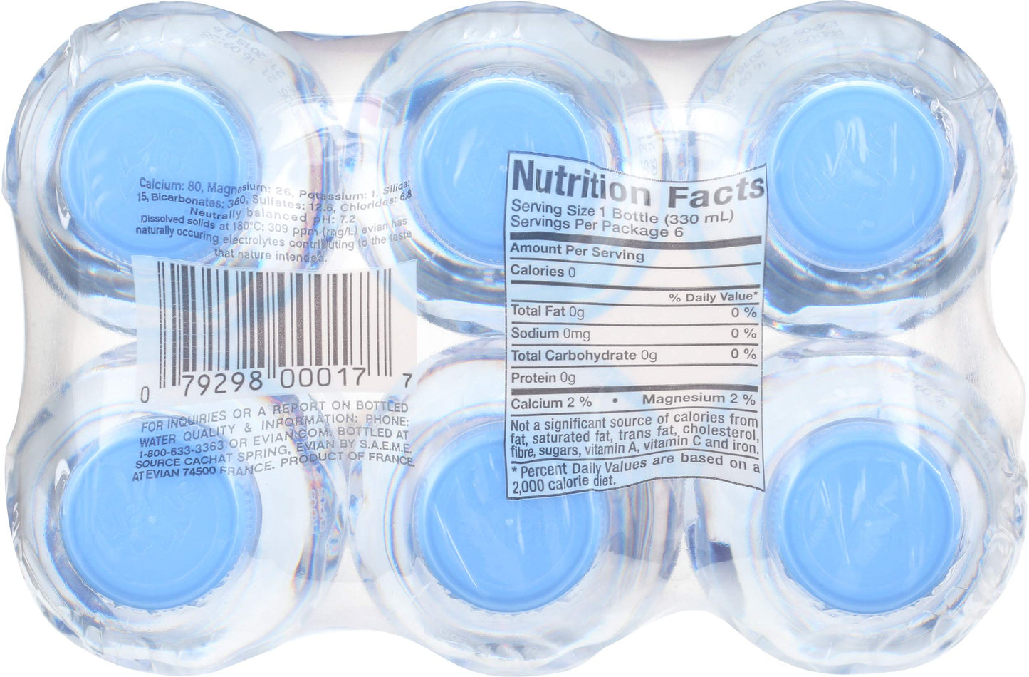 Evian, Water, 6 ct, 11.2 oz each (Pack of 4)