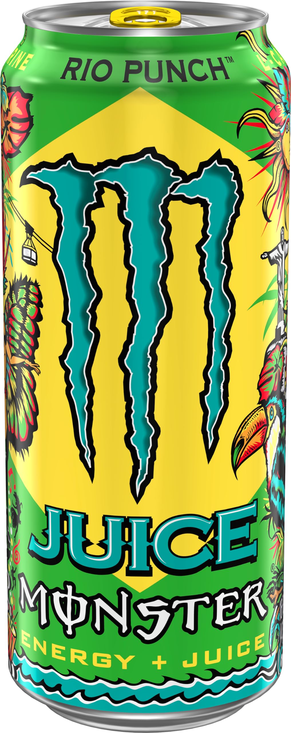Monster Energy Juice Rio Punch, Energy Drink, 16 Ounce | Energy + Juice, Pack of 15