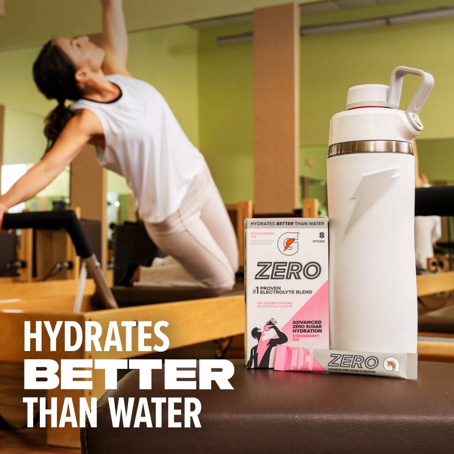 Gatorade Zero Sugar Electrolyte Powder Drink Mix, Fruit Punch, (96 Servings), No Artificial Flavors, No Added Colors, Zero Sugar, Sports Drinks, Hydration, Electrolyte Drink