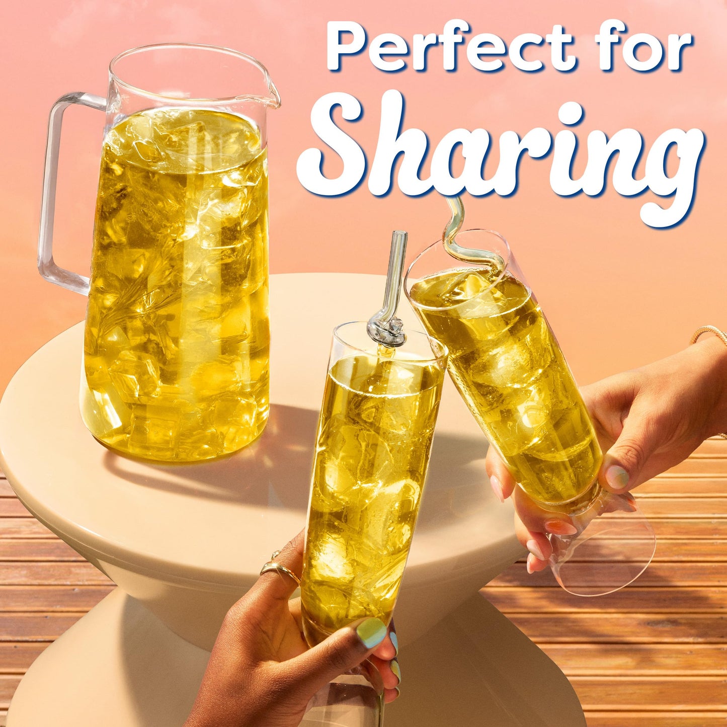 Crystal Light Drink Mix, 6 Pitcher Packets, for Flavorful Hydration and Shareable Refreshment, Lemonade, natural flavor with other natural flavor, Zero Sugar, Low Calorie, 3.2 oz