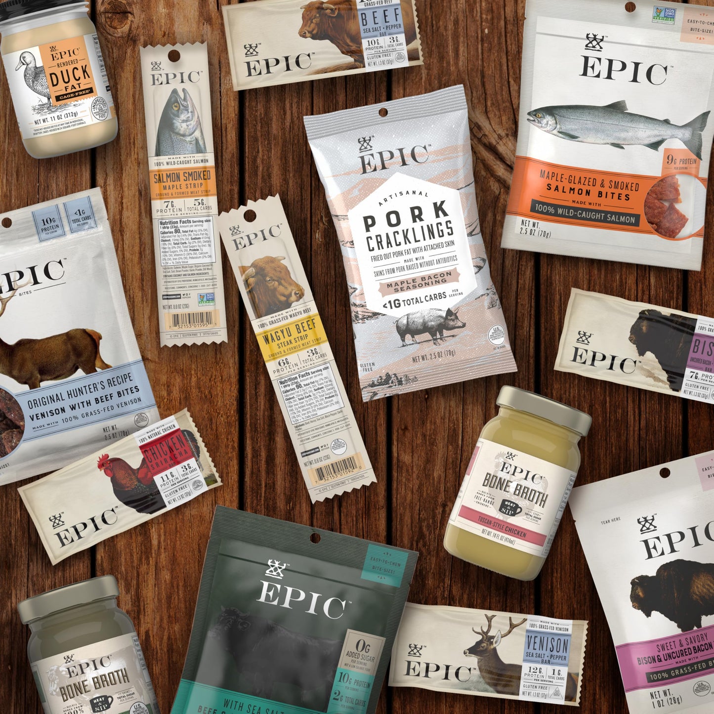 EPIC Beef Jalapeno Sea Salt Bone Broth, Keto Friendly, Paleo Friendly, 14 fl oz (Pack of 6)