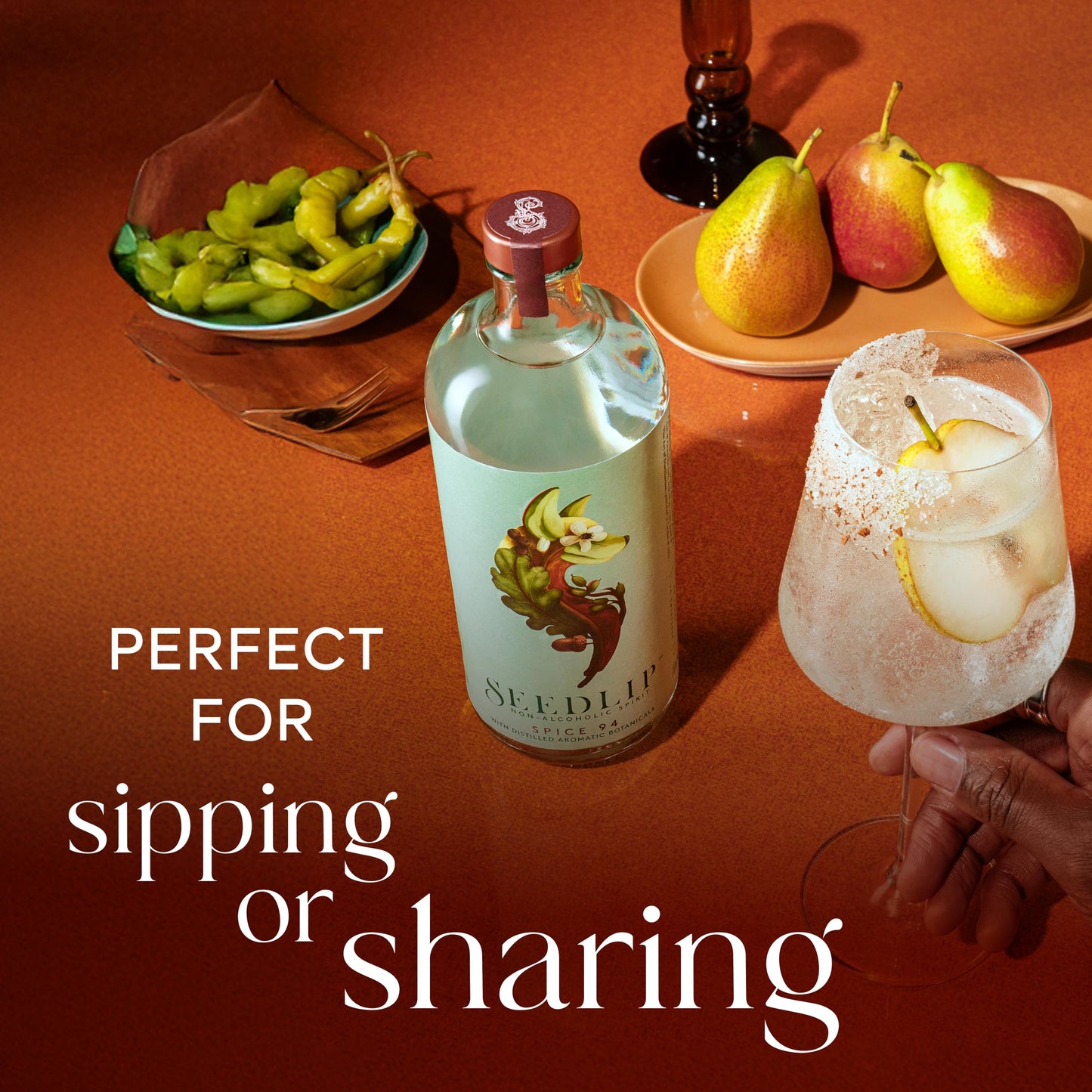 SEEDLIP Spice 94 – Non-Alcoholic Spirit | Calorie Free, Sugar Free | Spirit Alternative | Non-Alcoholic Cocktails | 23.7 fl oz (700ml)