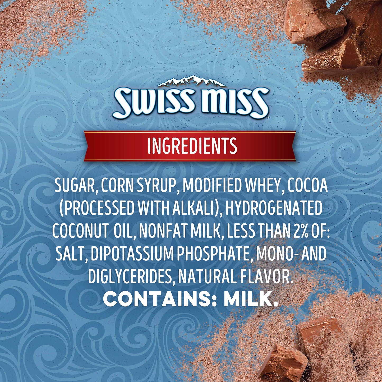 SWISS MISS Milk Chocolate Flavored Hot Cocoa Mix, 38.27 OZ Square Canister