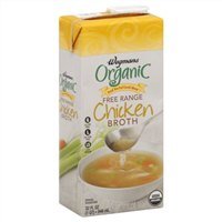Wegmans Chicken Broth, Organic, Free Range, Low Sodium, 32oz (Pack of 4)