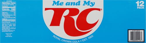 RC Cola Soda, 12 fl. oz. Cans, 12 Pack (Pack of 2)