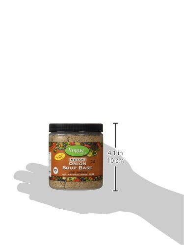 Vogue Cuisine Onion Soup & Seasoning Base 12oz - Low Sodium, Gluten Free, All Natural Ingredients