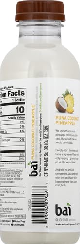 Bai Cocofusions Puna Coconut Pineapple, Antioxidant Infused Beverage, 18 Fl Oz